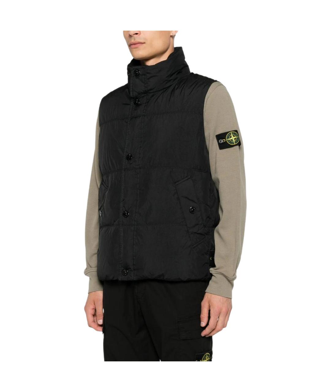 STONE ISLAND Черный жилет, фото 6