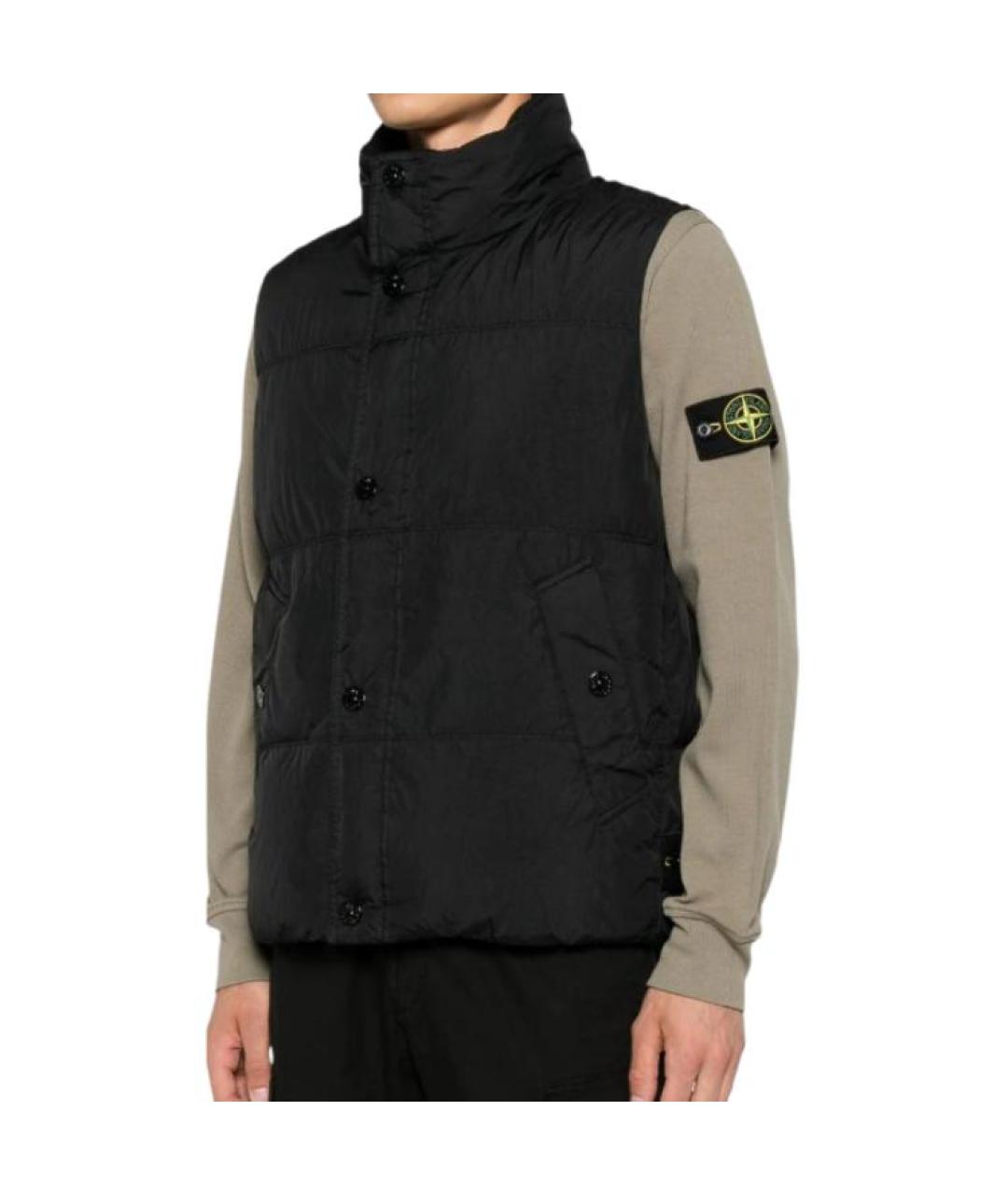 STONE ISLAND Черный жилет, фото 5