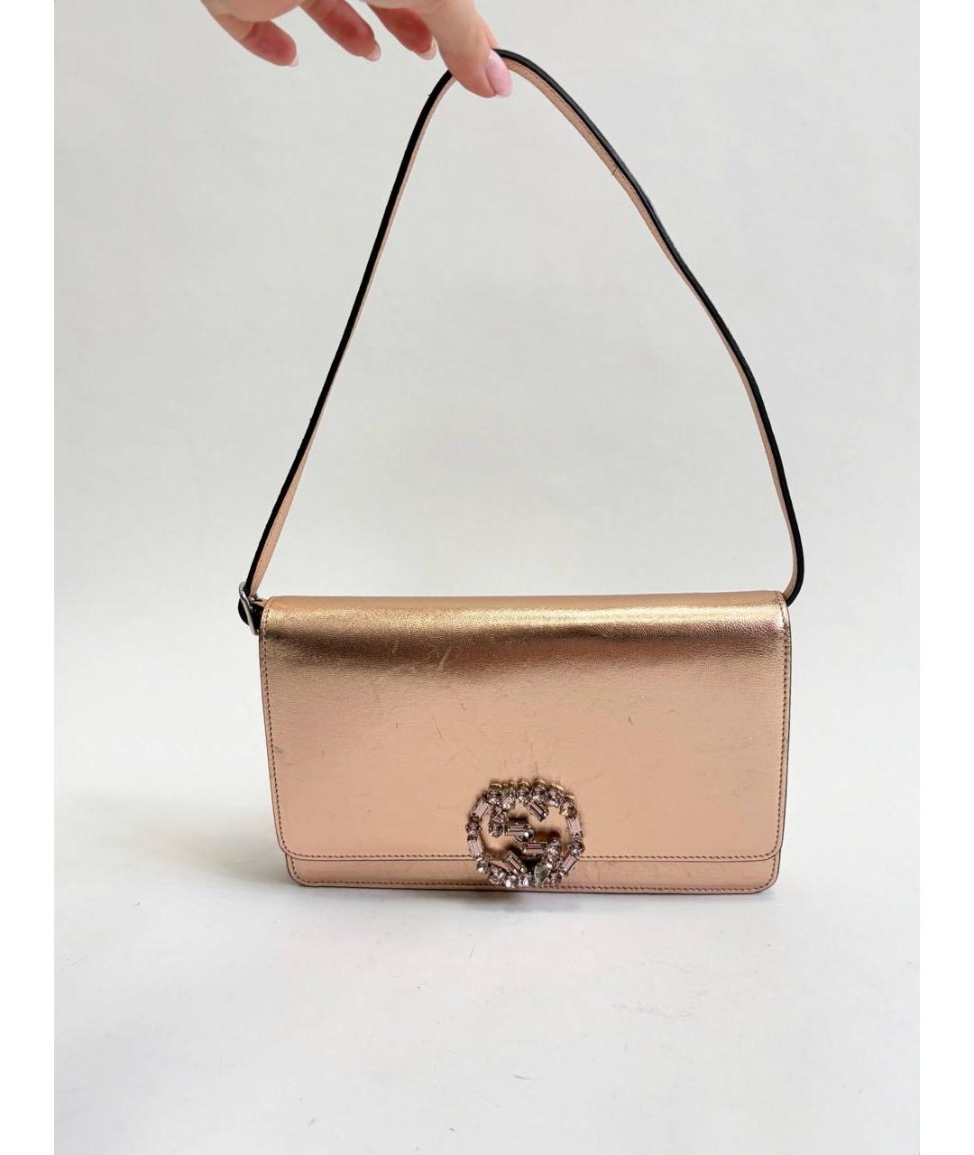 GUCCI Кожаная сумка тоут, фото 8