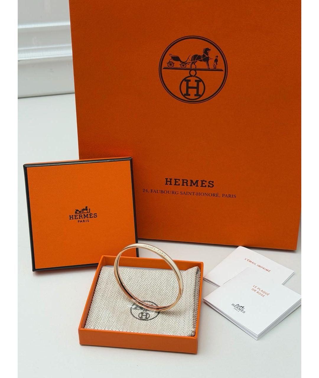 HERMES Золотой браслет, фото 5