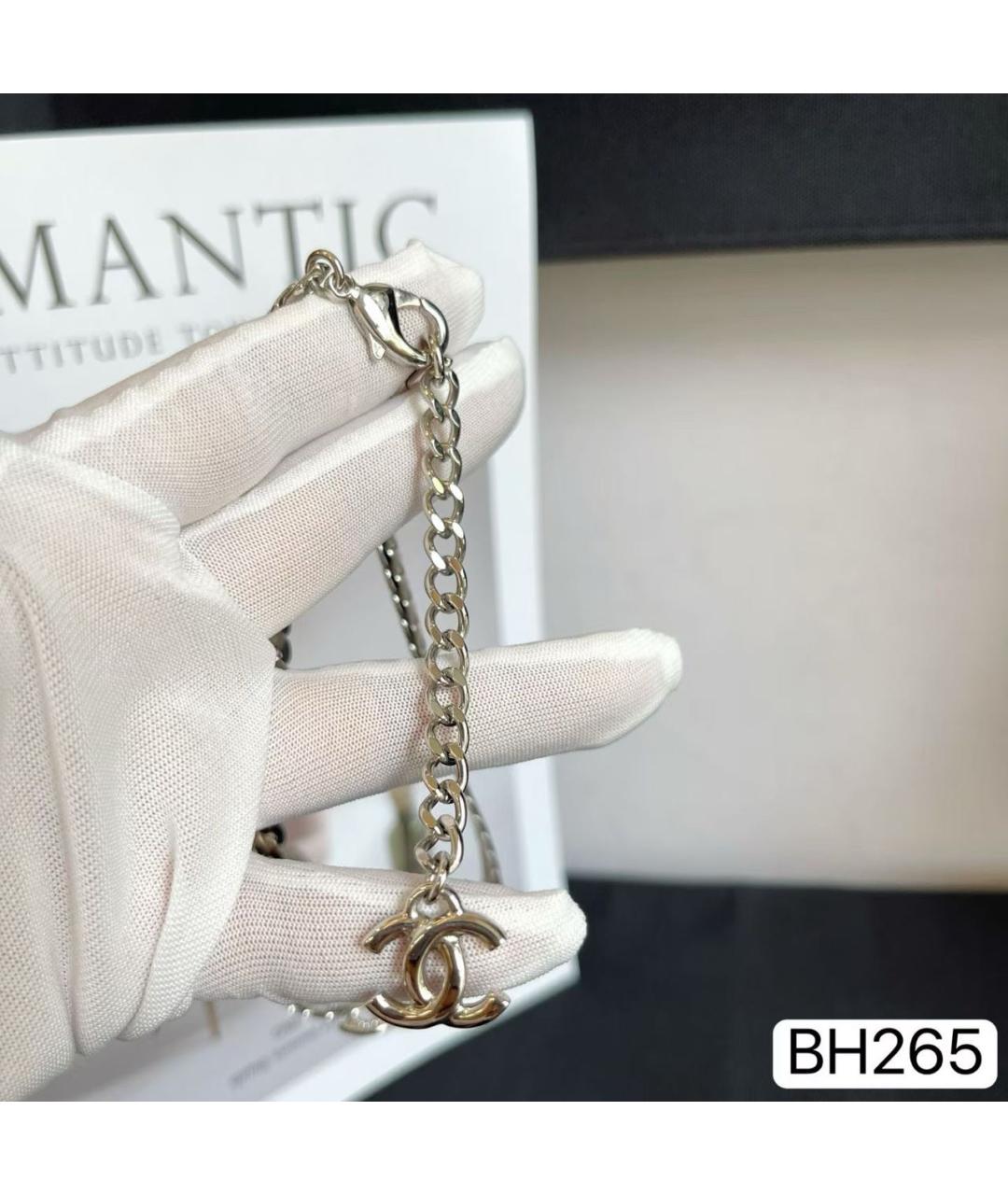 CHANEL Серебряное металлическое колье, фото 6