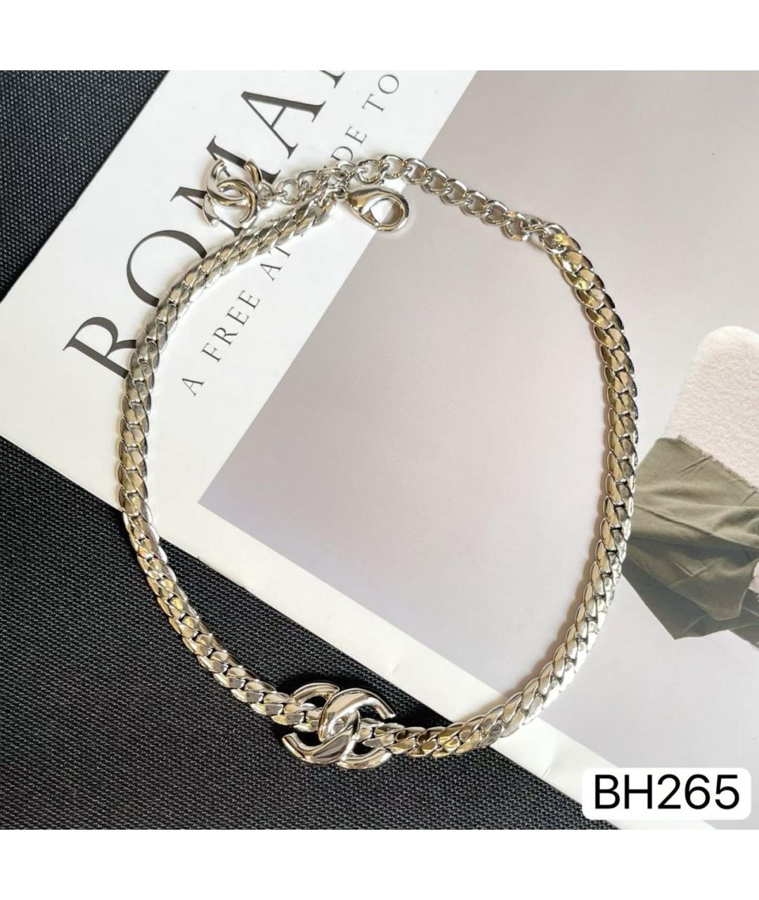 CHANEL Серебряное металлическое колье, фото 7