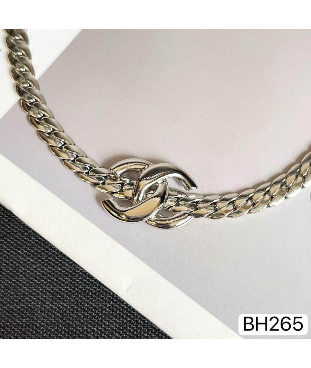 CHANEL Серебряное металлическое колье, фото 4