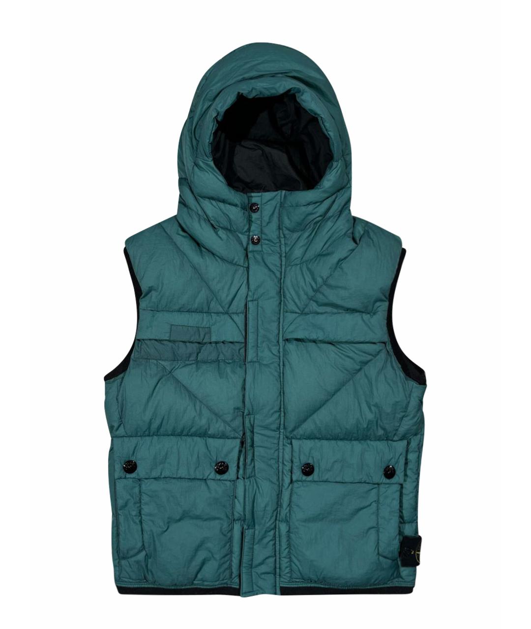 STONE ISLAND Бирюзовый жилет, фото 1