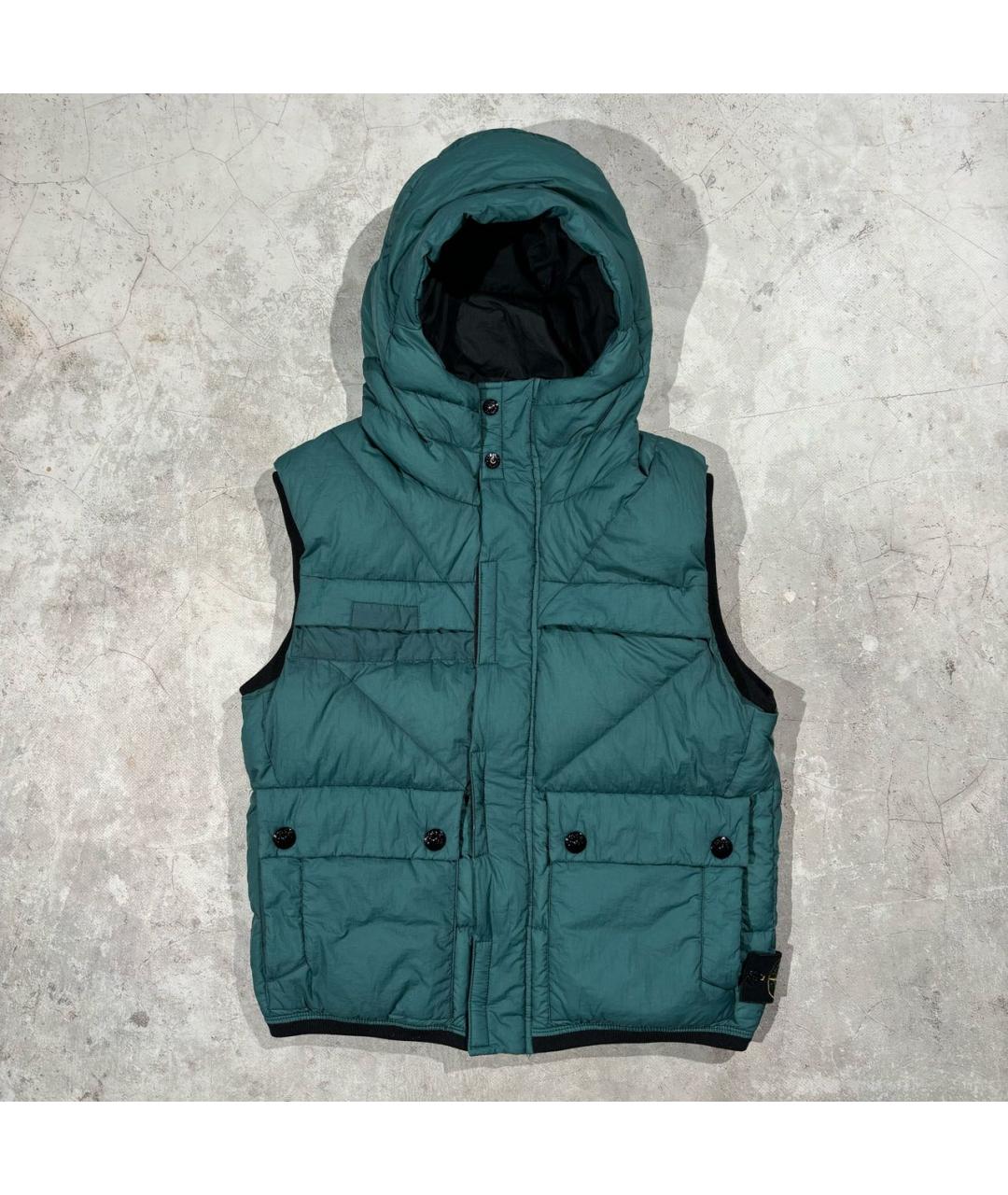 STONE ISLAND Бирюзовый жилет, фото 9