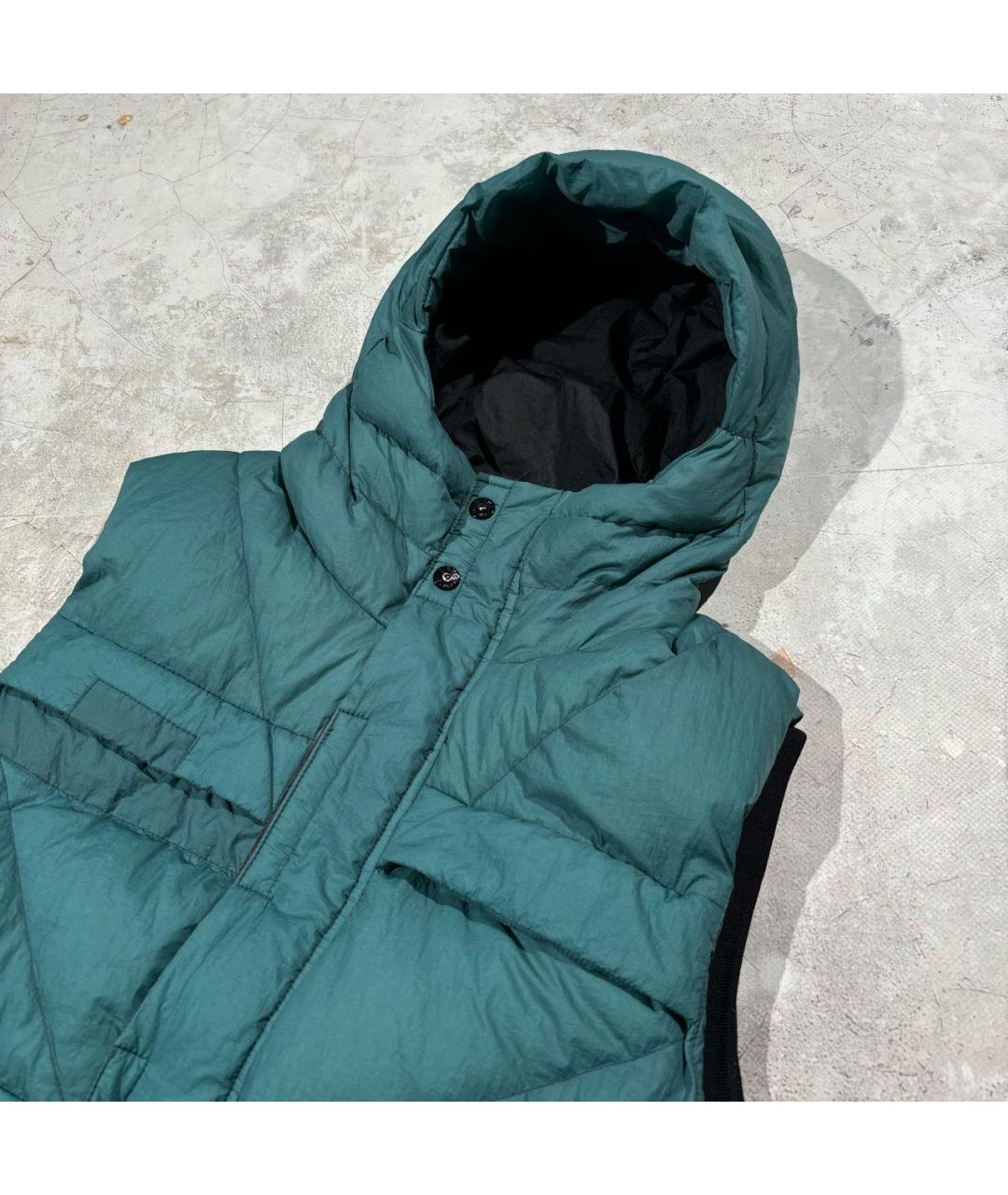 STONE ISLAND Бирюзовый жилет, фото 3