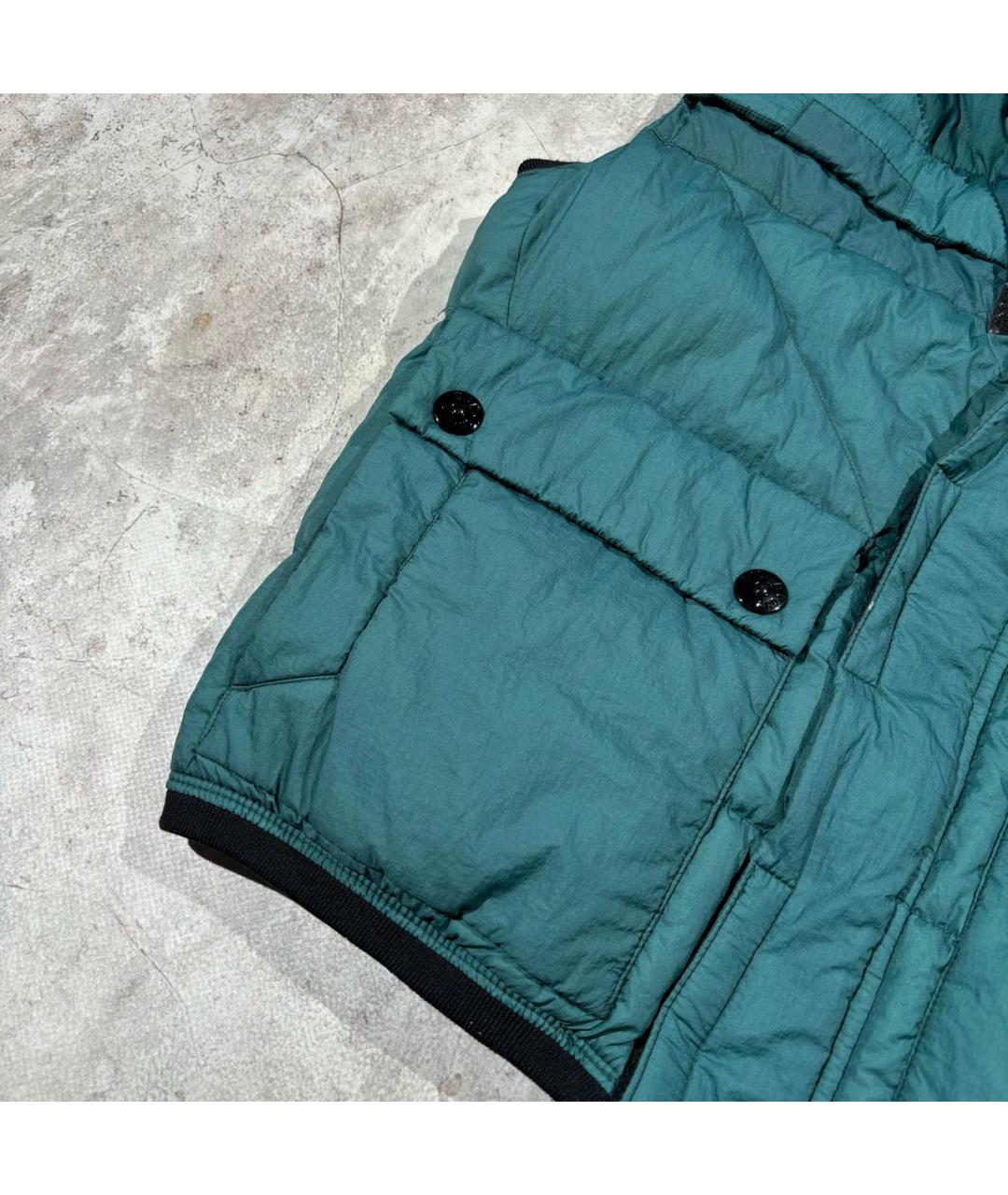STONE ISLAND Бирюзовый жилет, фото 5