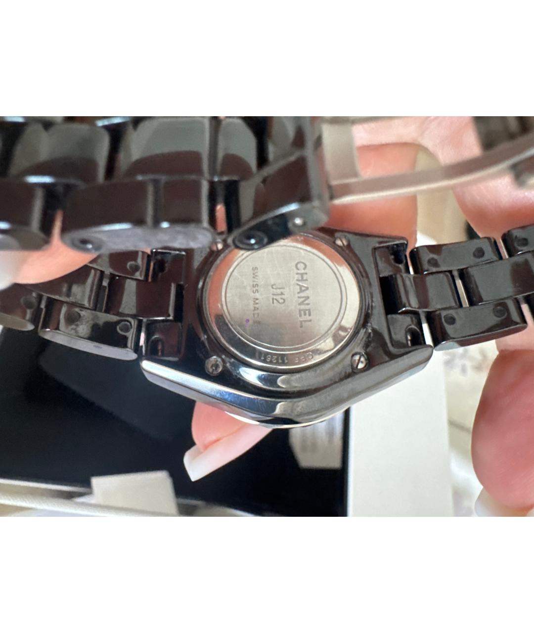 CHANEL Черные часы, фото 2