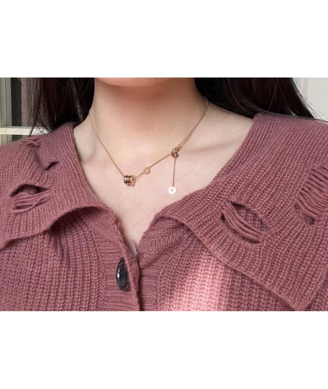 BVLGARI Золотое колье из розового золота, фото 7