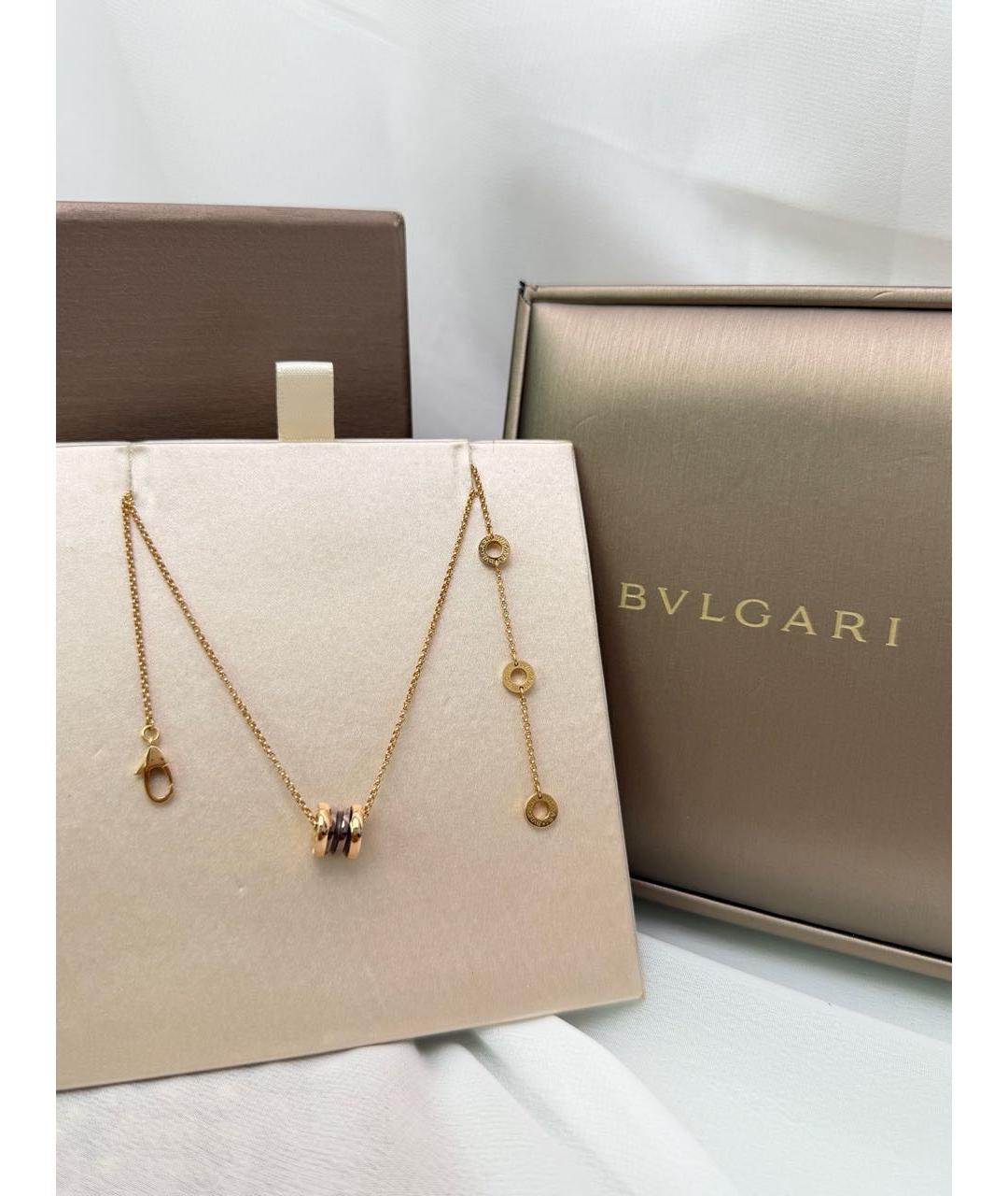 BVLGARI Золотое колье из розового золота, фото 5