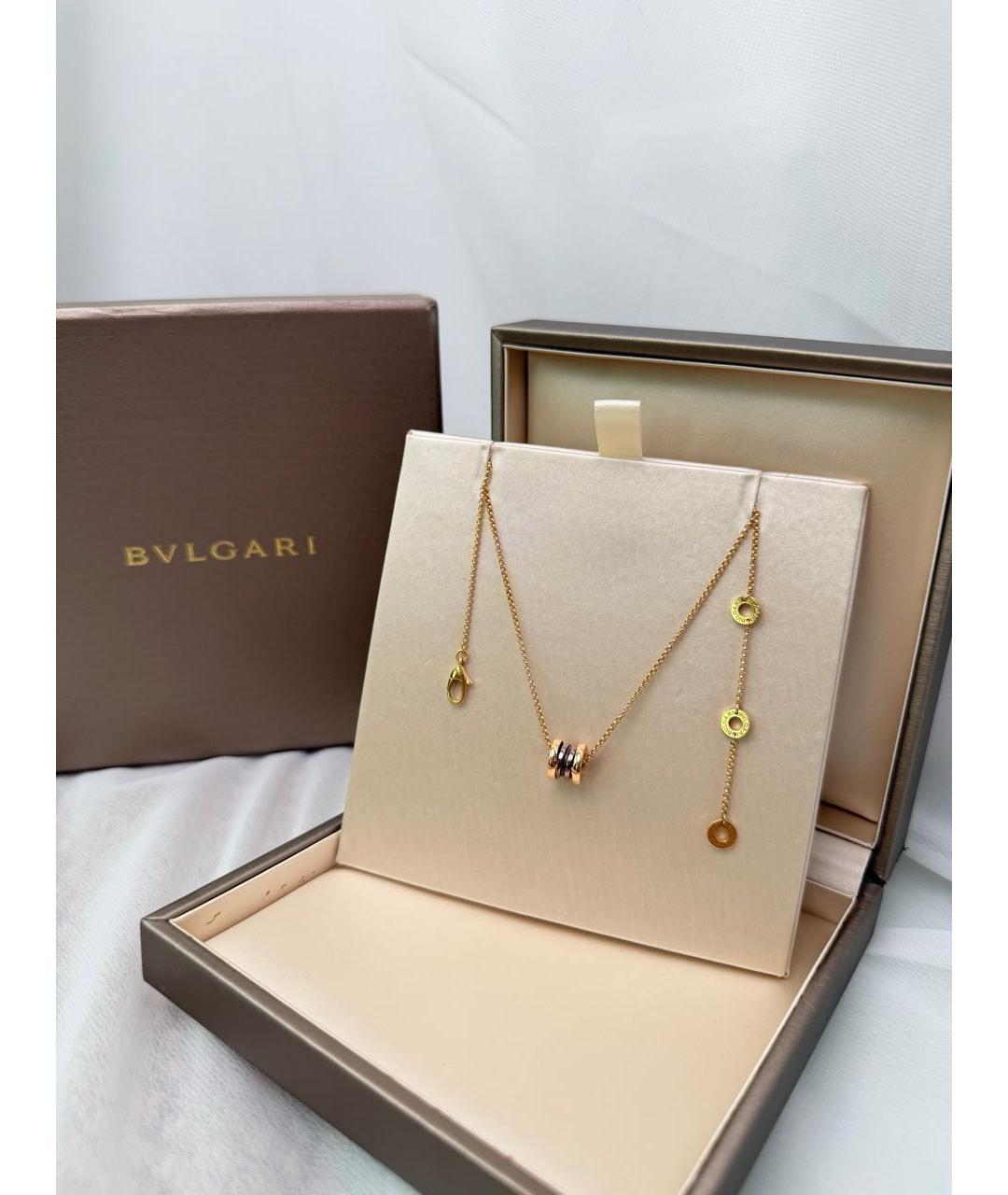 BVLGARI Золотое колье из розового золота, фото 8