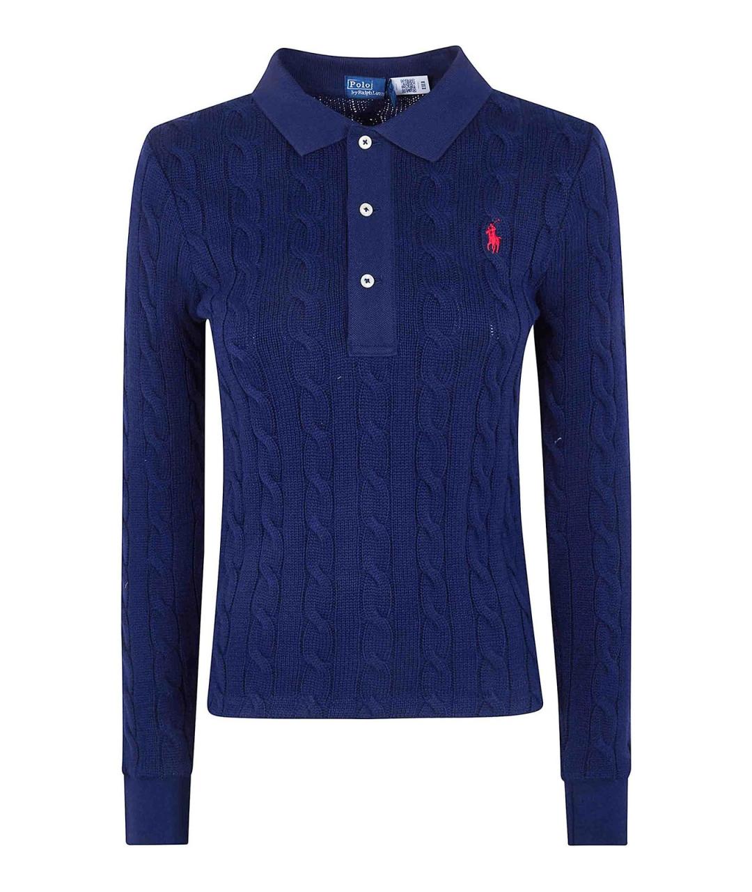 POLO RALPH LAUREN Синий хлопковый джемпер / свитер, фото 1