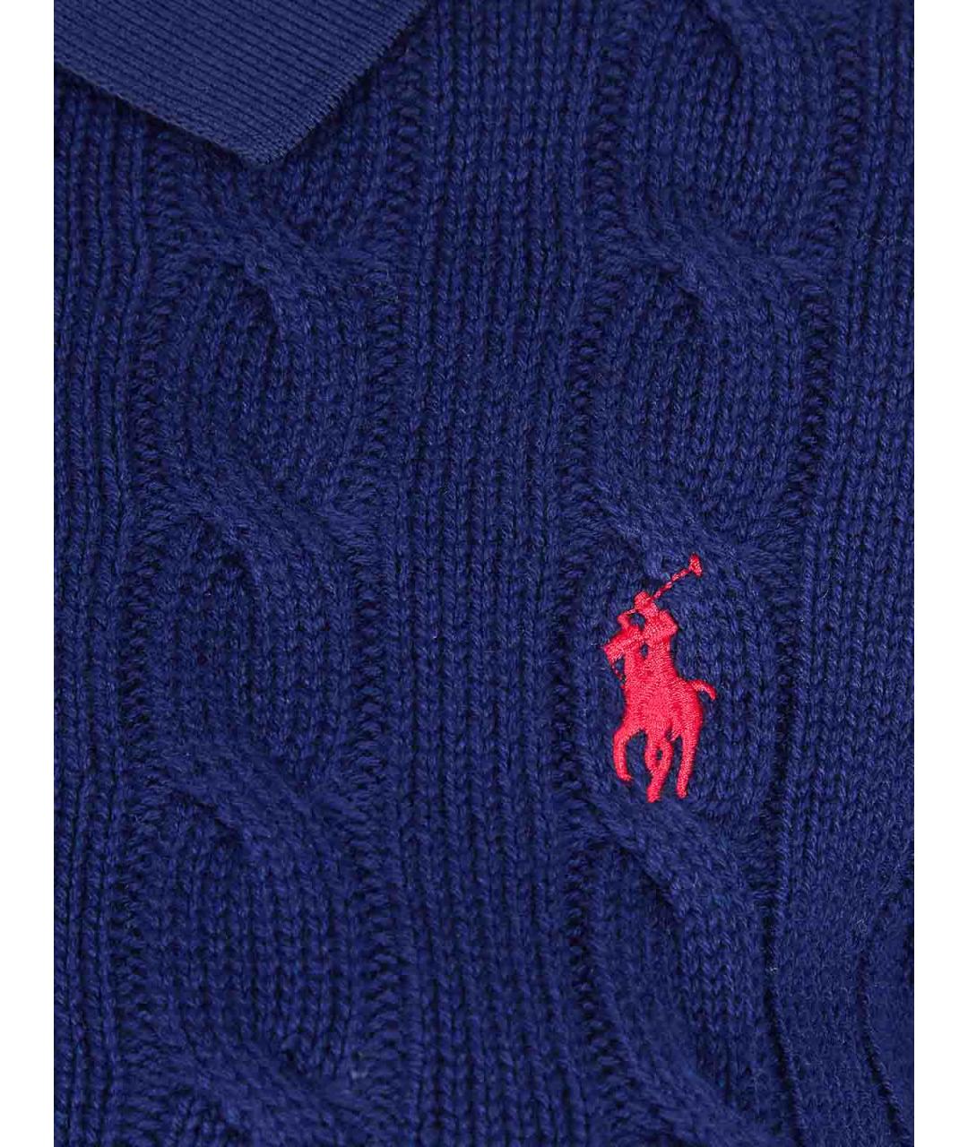 POLO RALPH LAUREN Синий хлопковый джемпер / свитер, фото 3