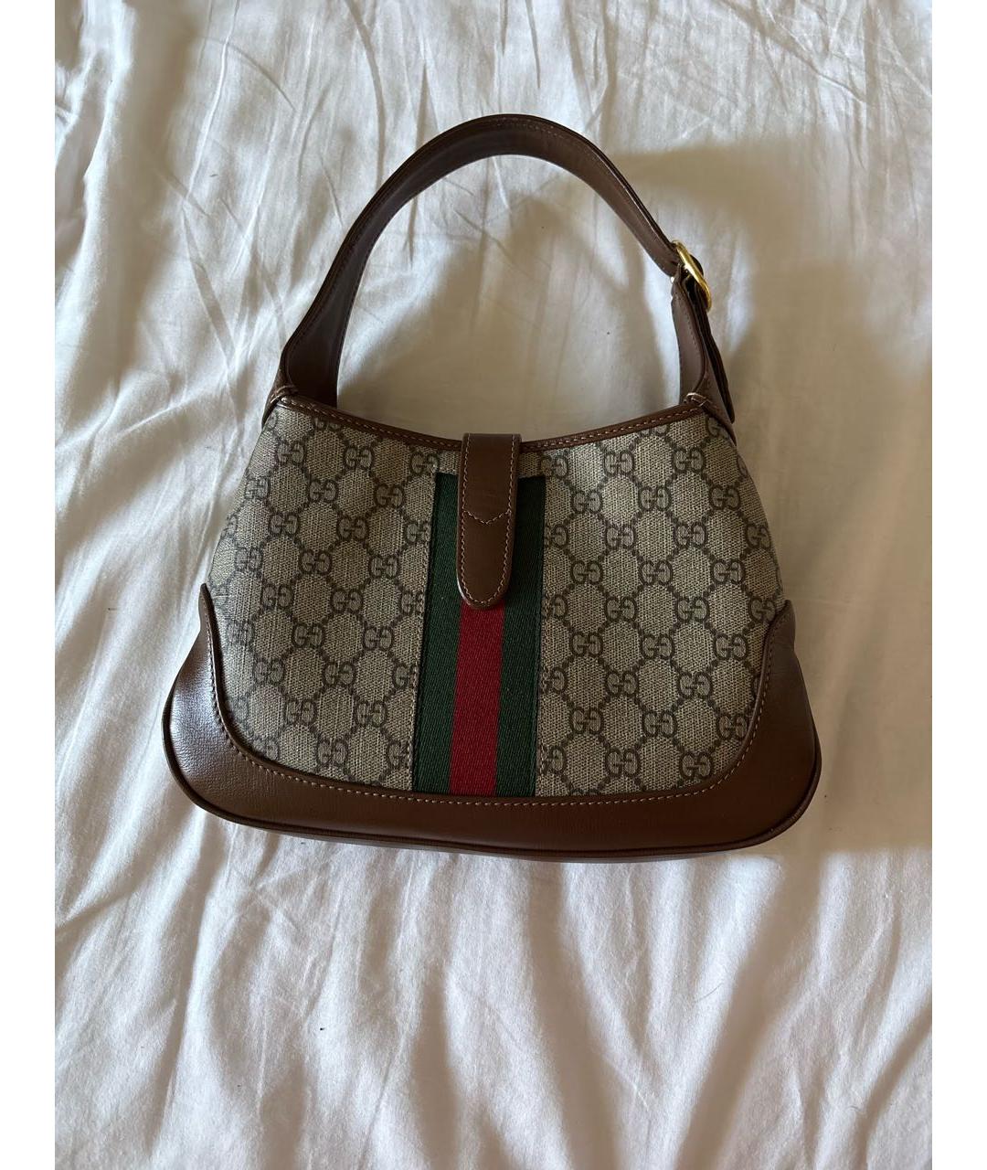 GUCCI Бежевая сумка с короткими ручками, фото 3
