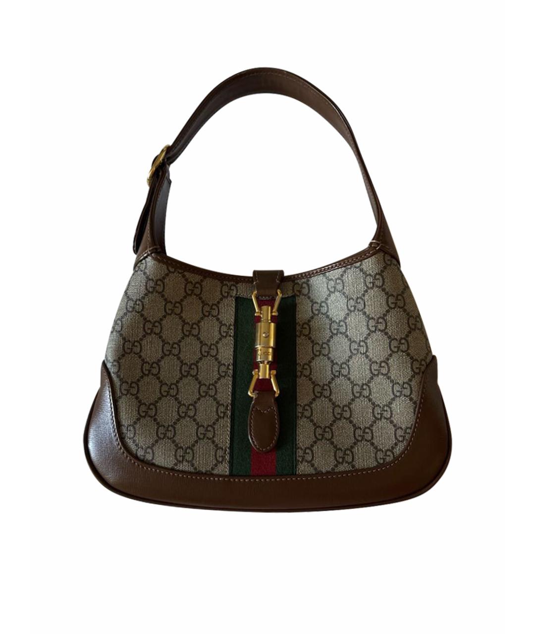 GUCCI Бежевая сумка с короткими ручками, фото 5