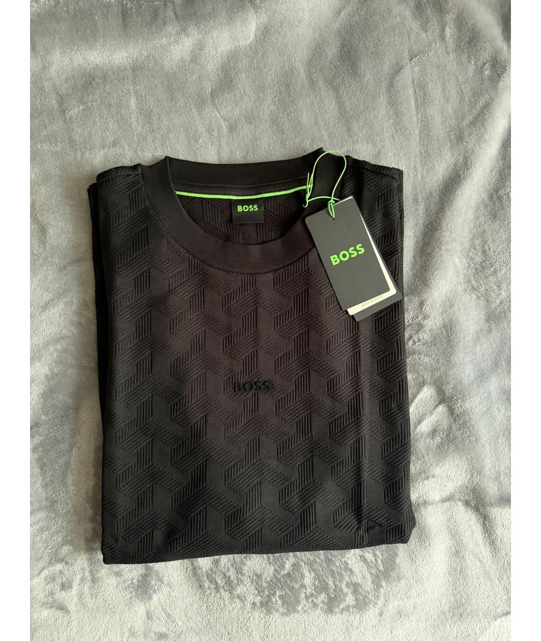 HUGO BOSS Черная футболка, фото 4