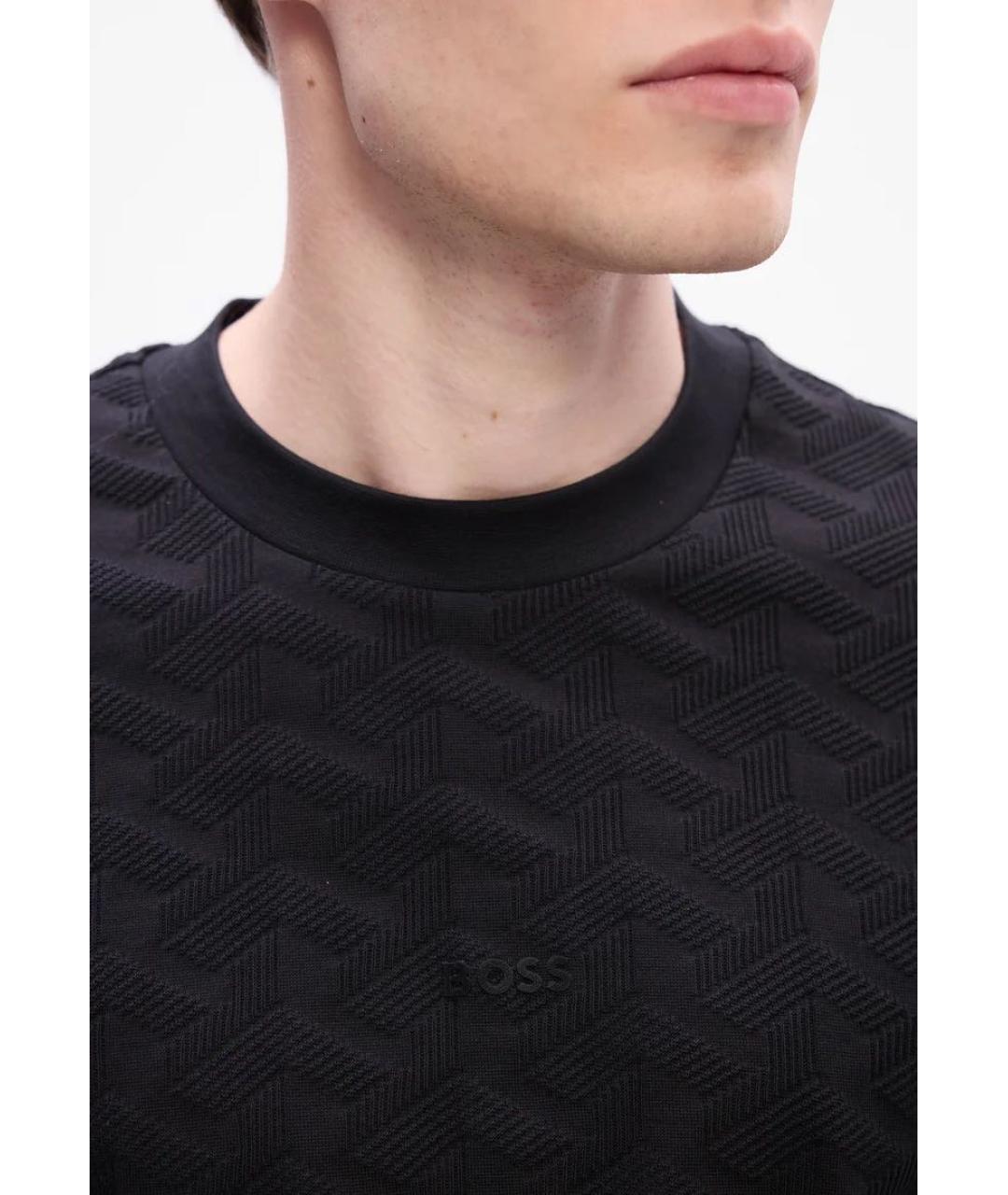 HUGO BOSS Черная футболка, фото 3