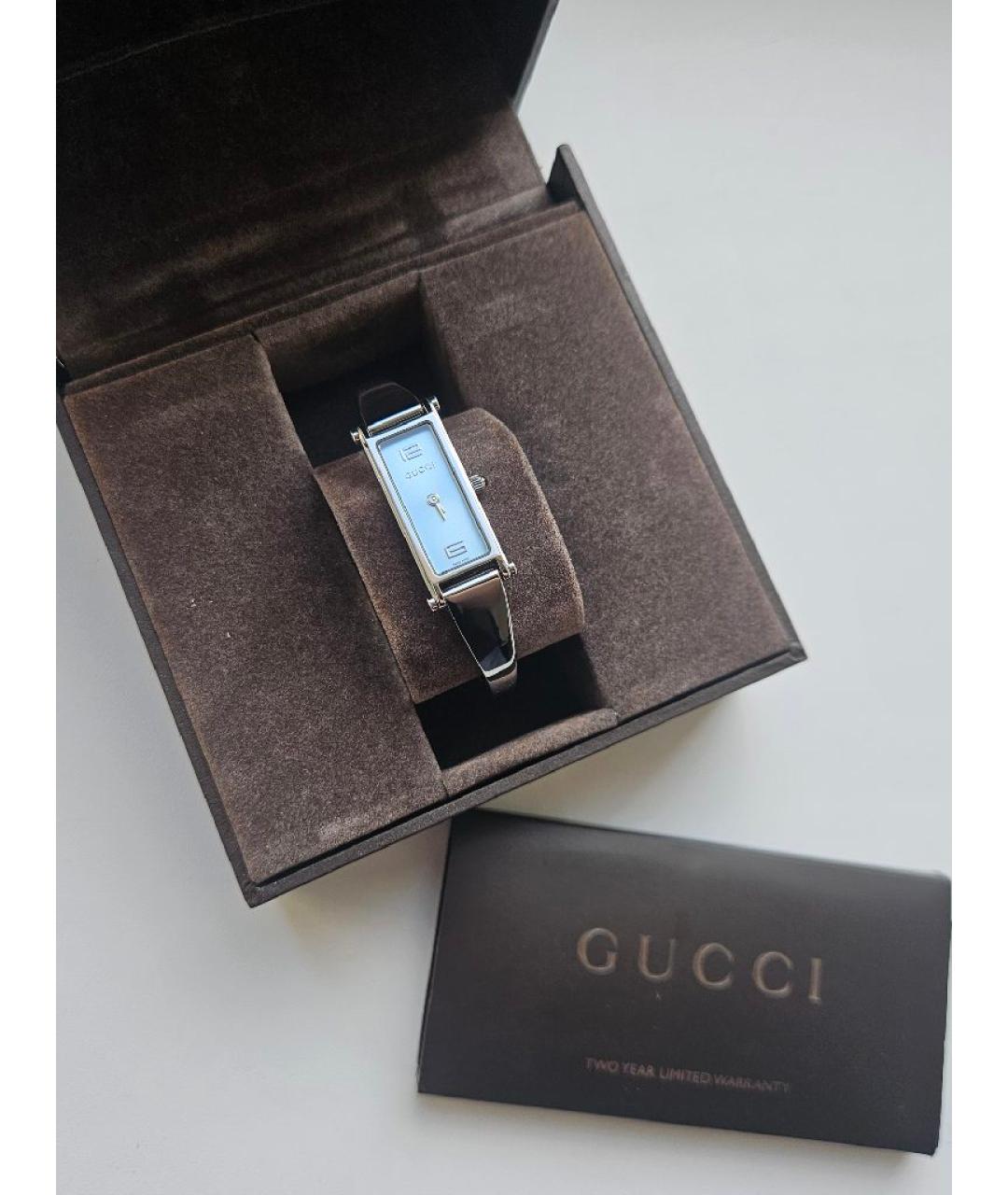 GUCCI Серебряные часы, фото 7