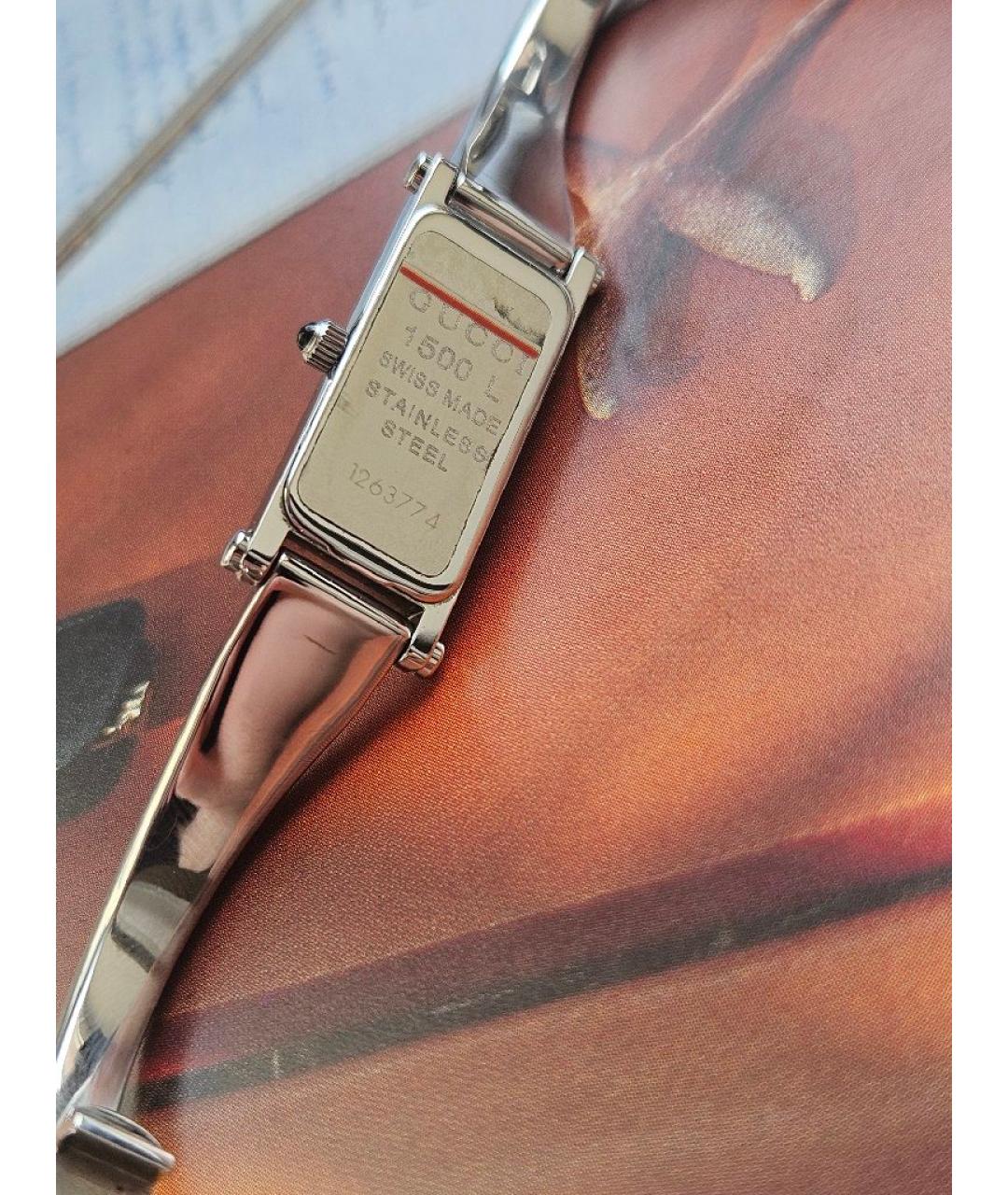 GUCCI Серебряные часы, фото 2