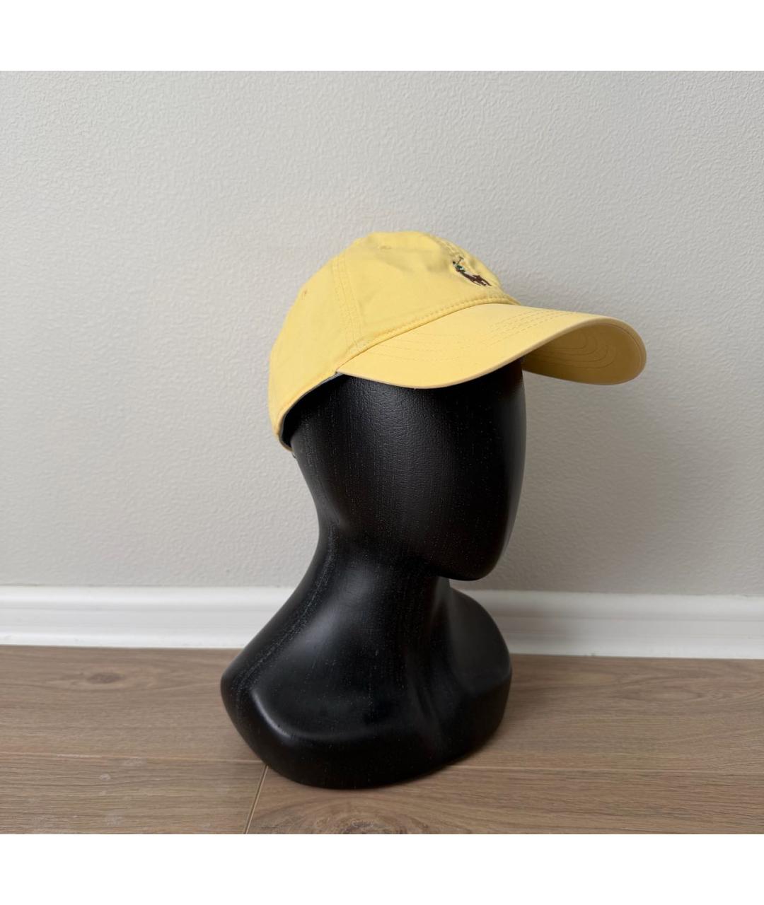 POLO RALPH LAUREN Желтая хлопковая кепка/бейсболка, фото 2