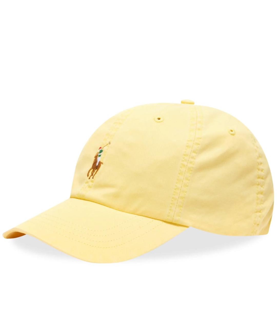 POLO RALPH LAUREN Желтая хлопковая кепка/бейсболка, фото 9
