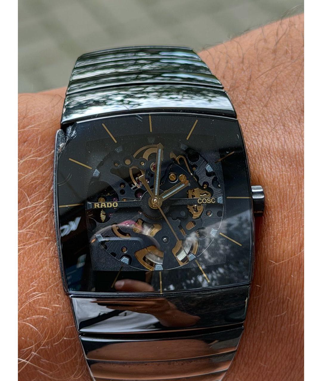 RADO Черные керамические часы, фото 8