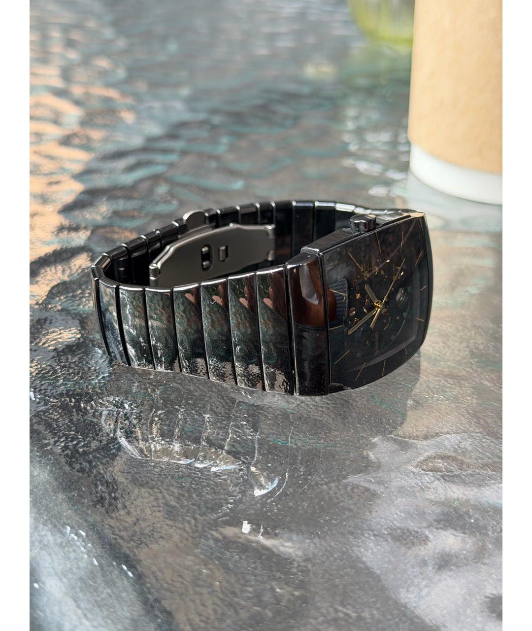 RADO Черные керамические часы, фото 7
