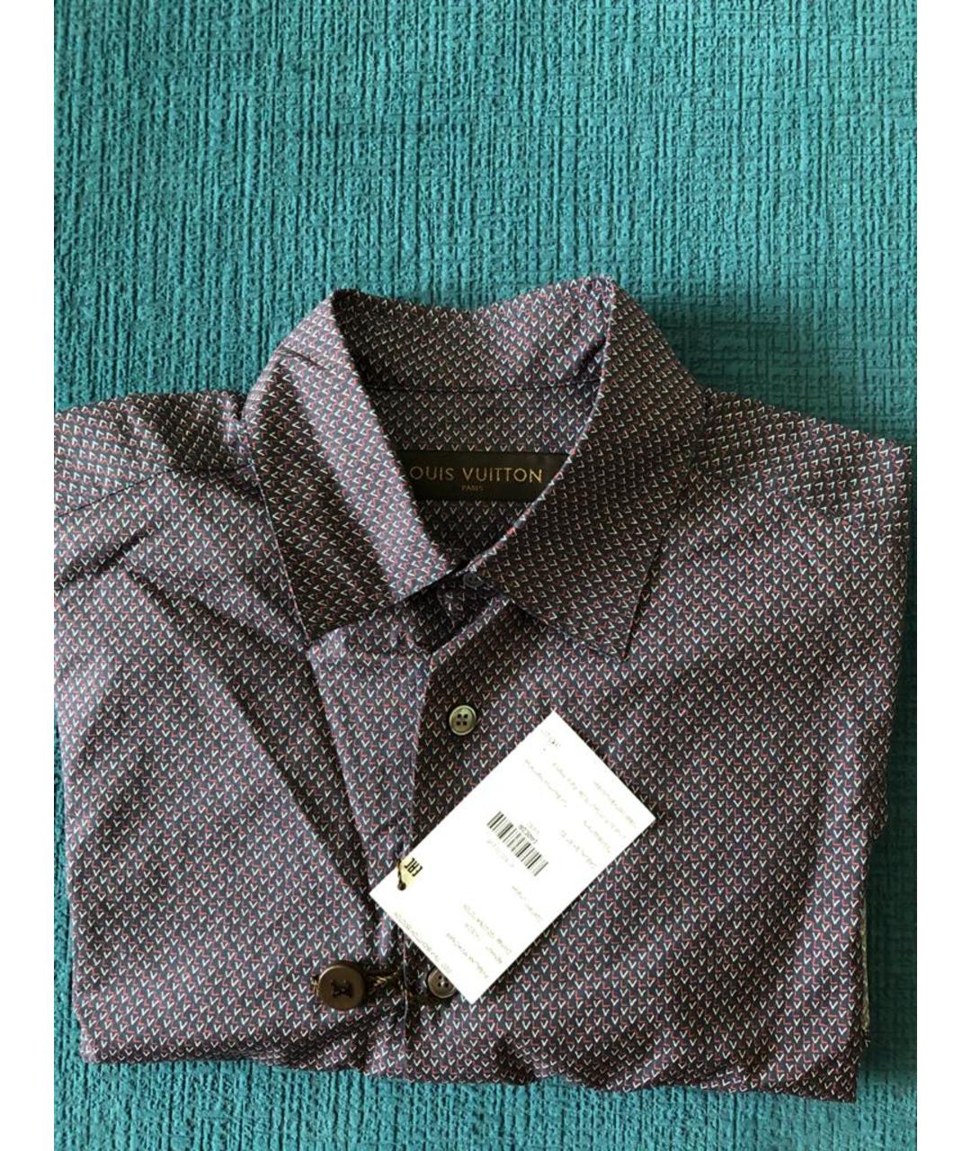 LOUIS VUITTON PRE-OWNED Мульти хлопковая классическая рубашка, фото 4
