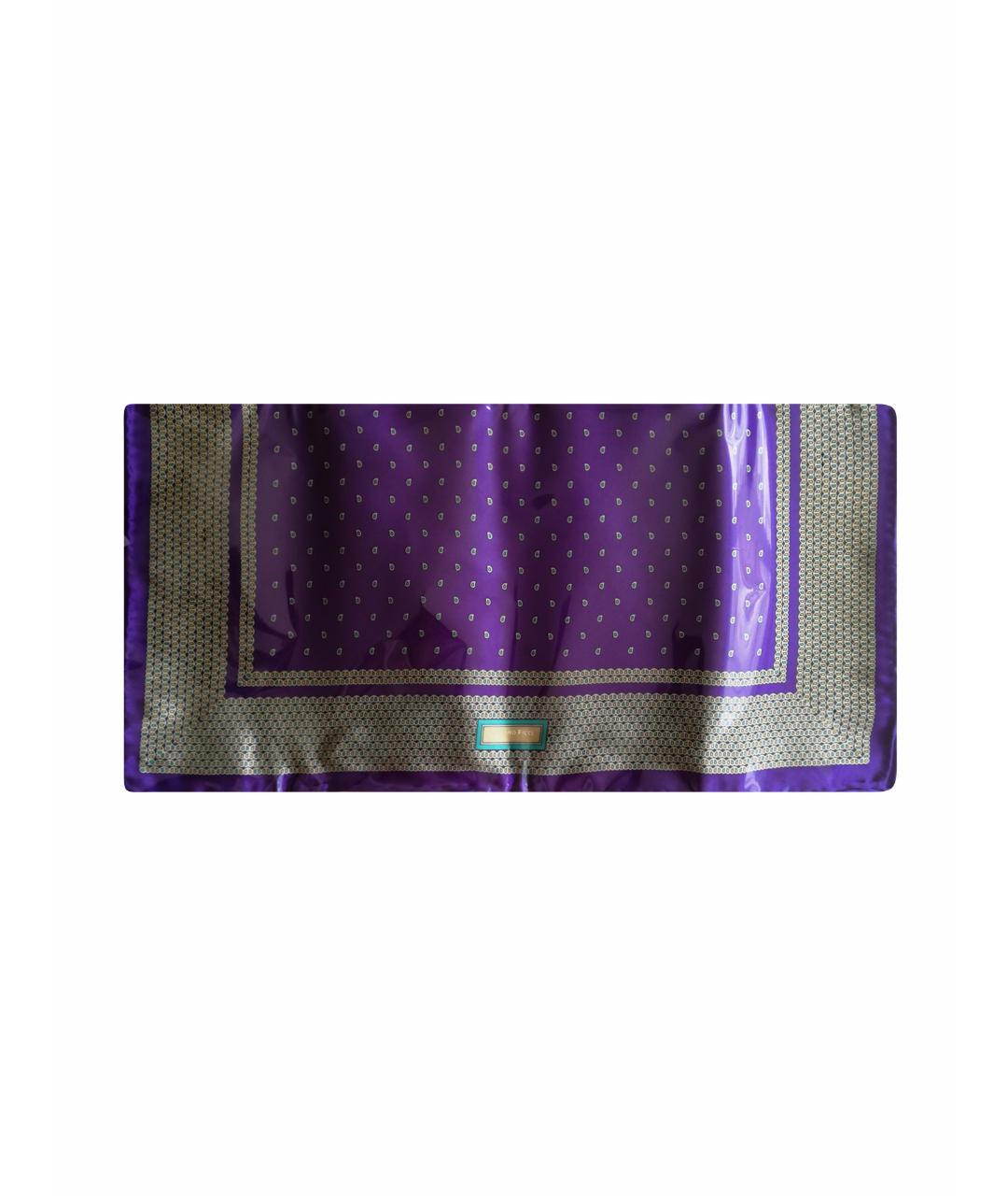STEFANO RICCI Фиолетовый шелковый платок, фото 1