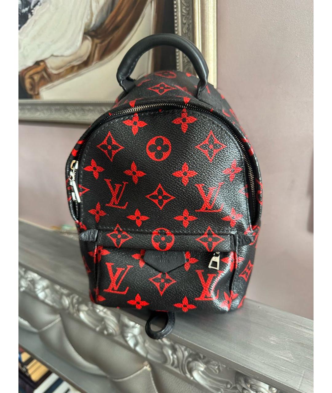 LOUIS VUITTON Черный рюкзак из канвы, фото 5