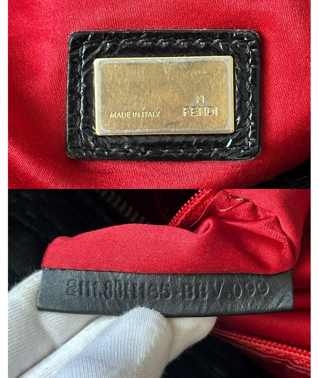 FENDI Черная сумка тоут, фото 8