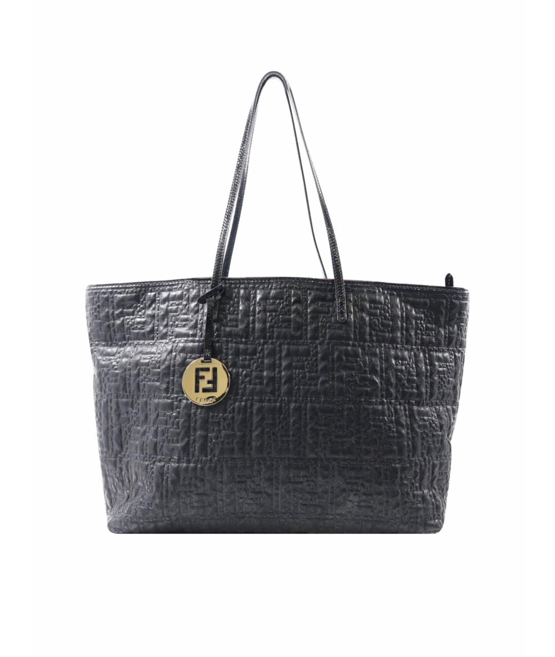 FENDI Черная сумка тоут, фото 1