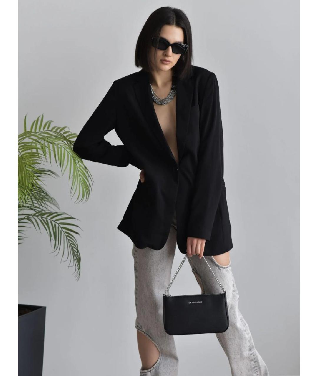 OFF-WHITE Антрацитовые хлопковые прямые джинсы, фото 6