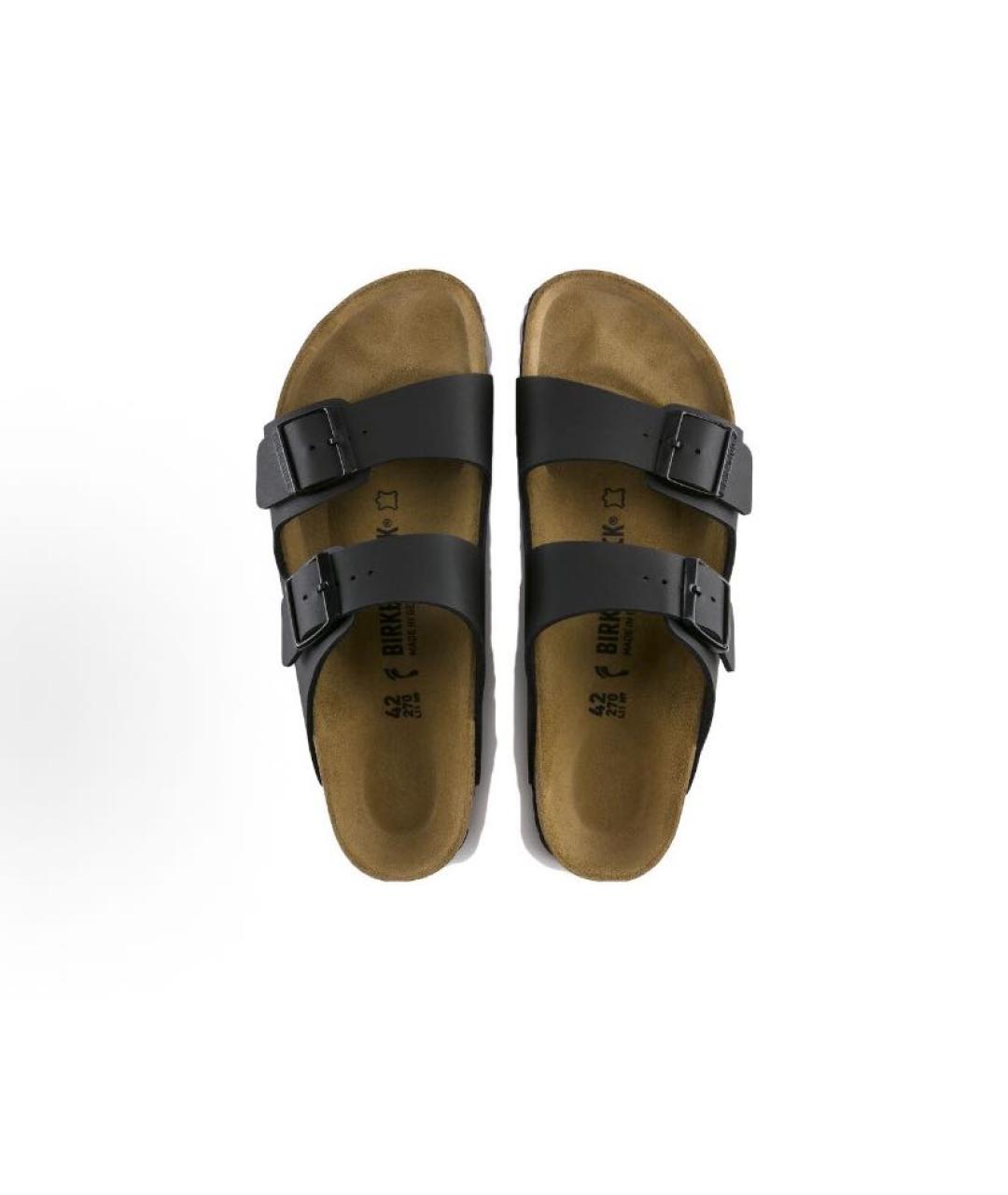BIRKENSTOCK Черные кожаные сандалии, фото 3