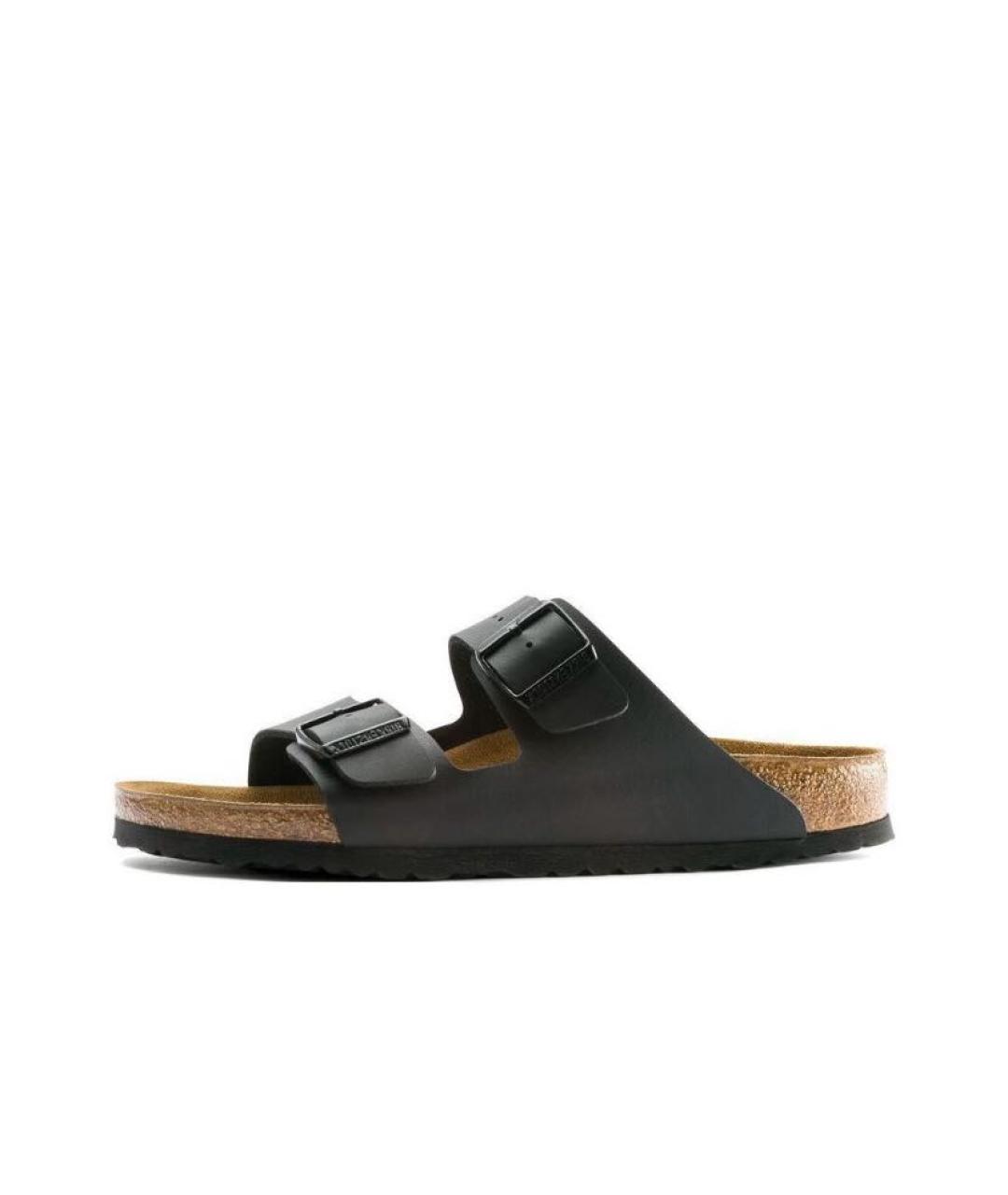 BIRKENSTOCK Черные кожаные сандалии, фото 9