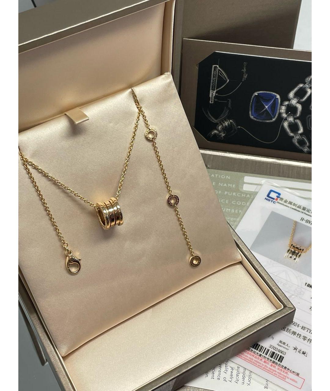 BVLGARI Золотое колье из розового золота, фото 6