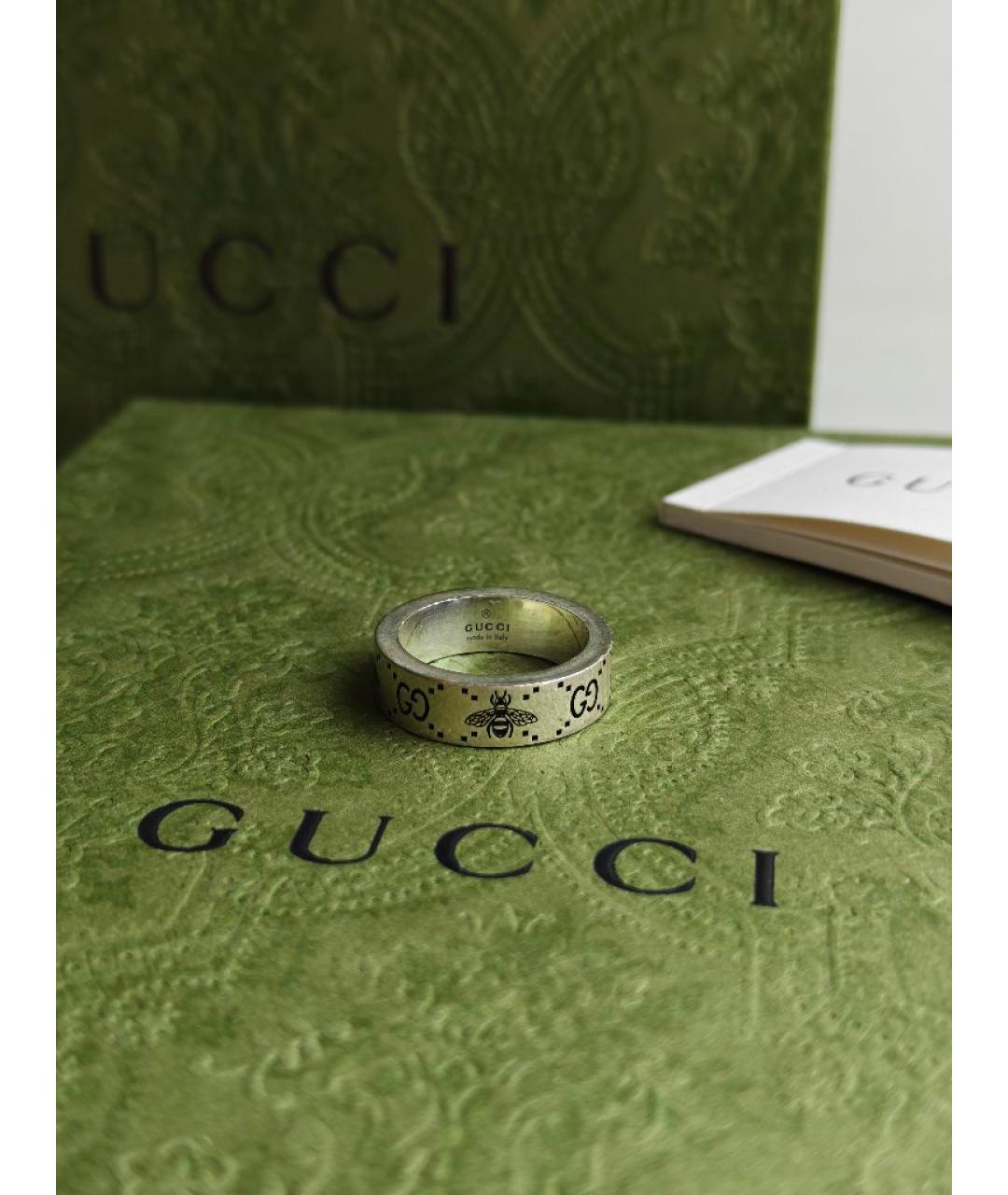 GUCCI Серебряное серебряное кольцо, фото 2