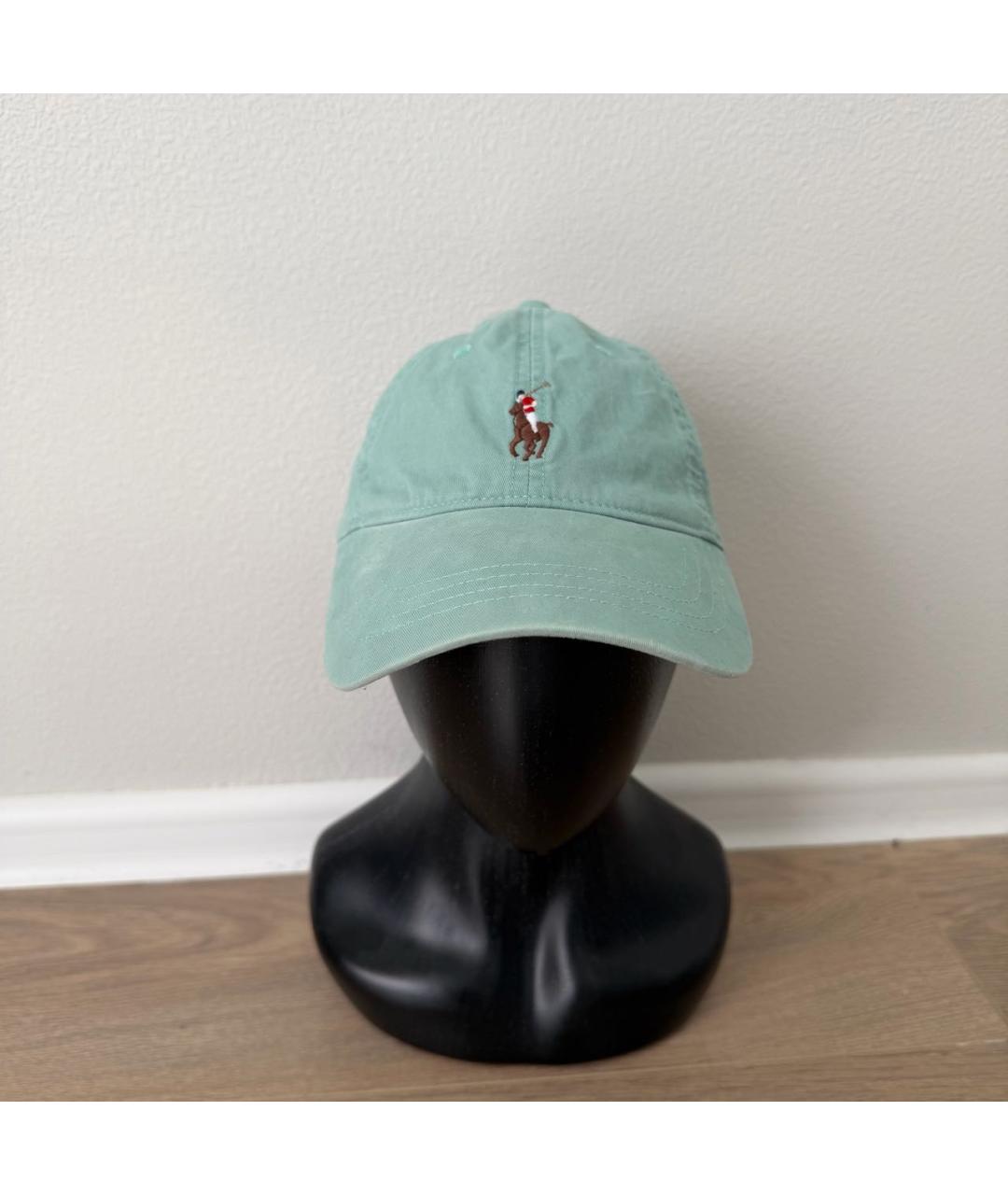 POLO RALPH LAUREN Зеленая хлопковая кепка/бейсболка, фото 4