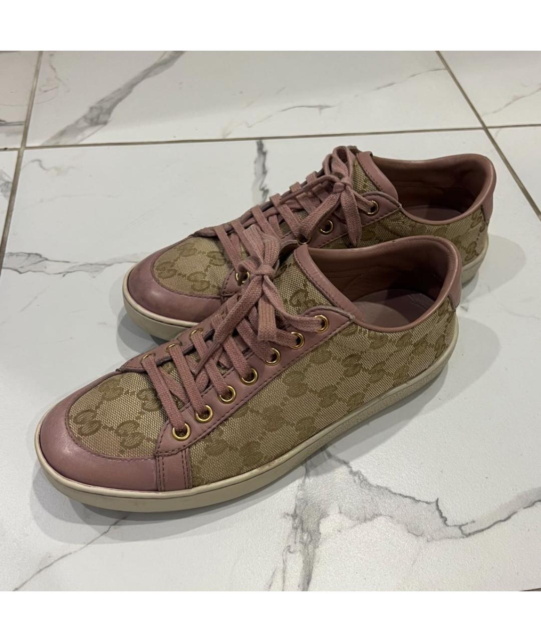 GUCCI Розовые кеды, фото 2