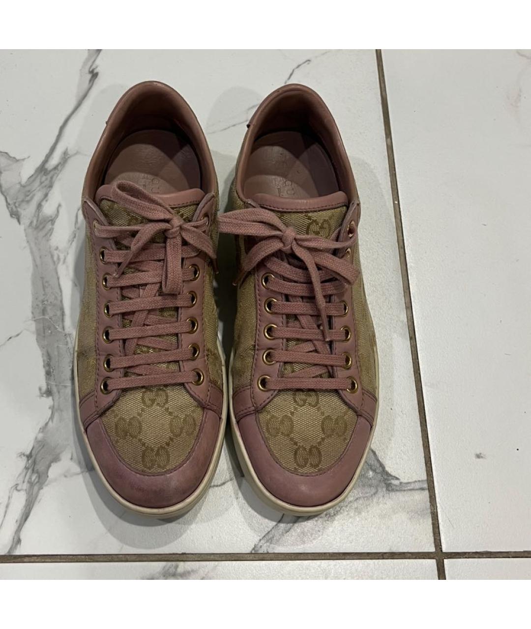 GUCCI Розовые кеды, фото 3