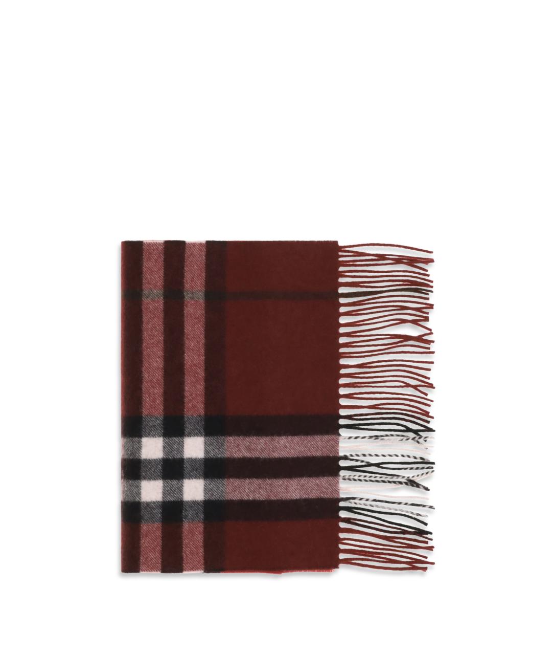 BURBERRY Красный кашемировый шарф, фото 1