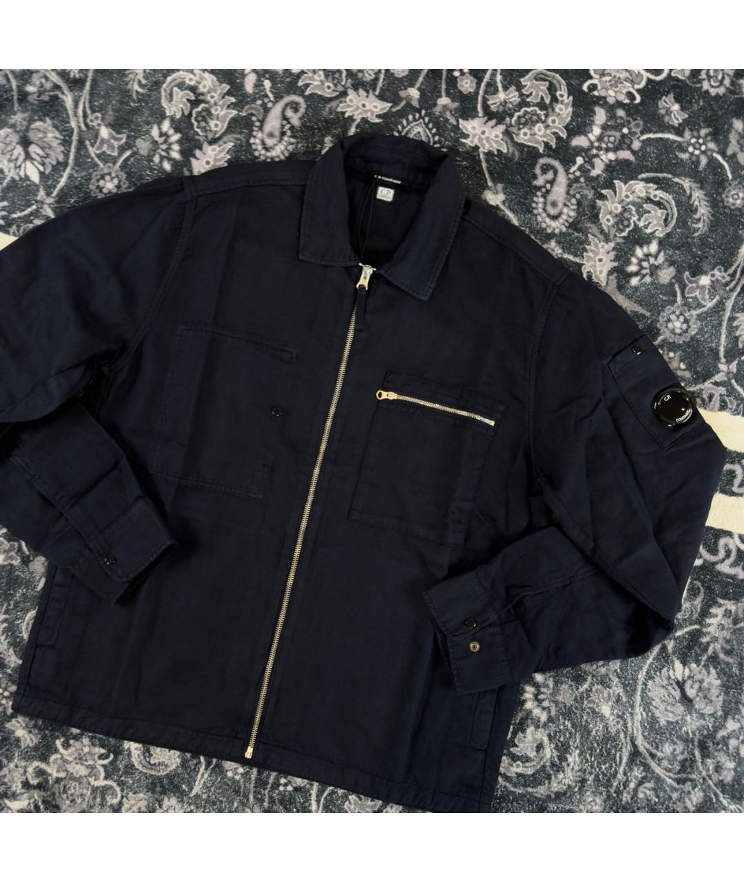 CP COMPANY Темно-синяя хлопковая куртка, фото 2