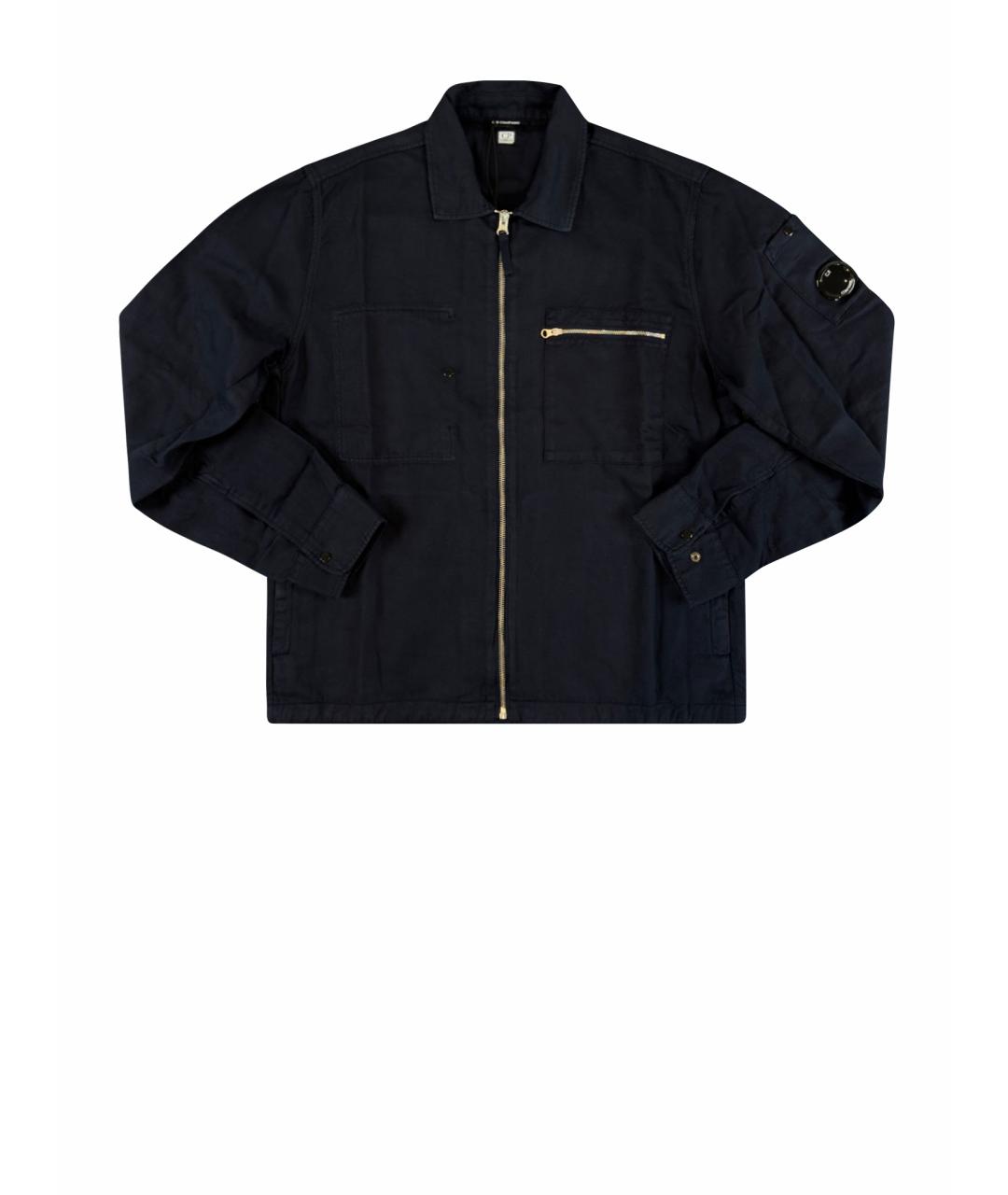 CP COMPANY Темно-синяя хлопковая куртка, фото 1