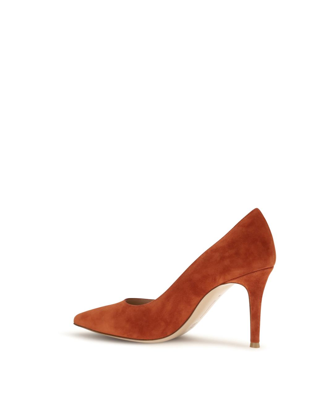 GIANVITO ROSSI Оранжевые кожаные туфли, фото 3