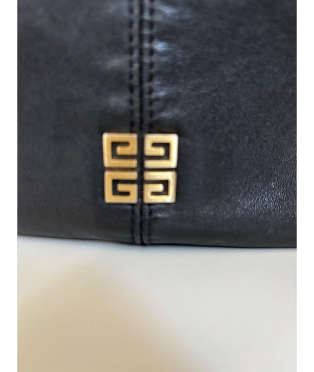 GIVENCHY Черная кожаная сумка тоут, фото 6