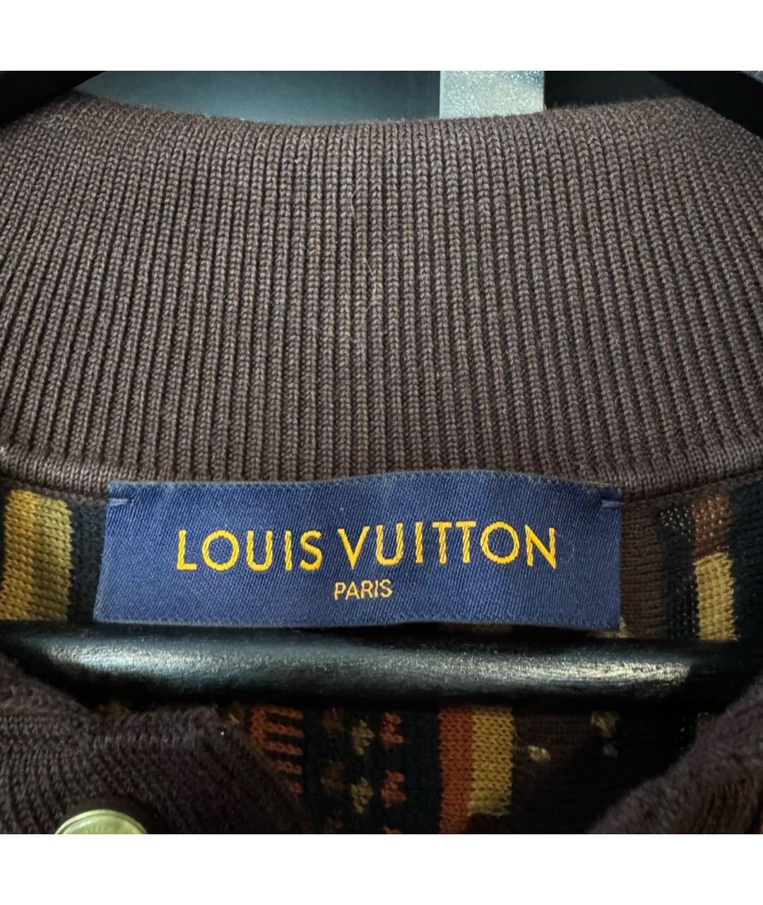 LOUIS VUITTON Коричневое поло с коротким рукавом, фото 4