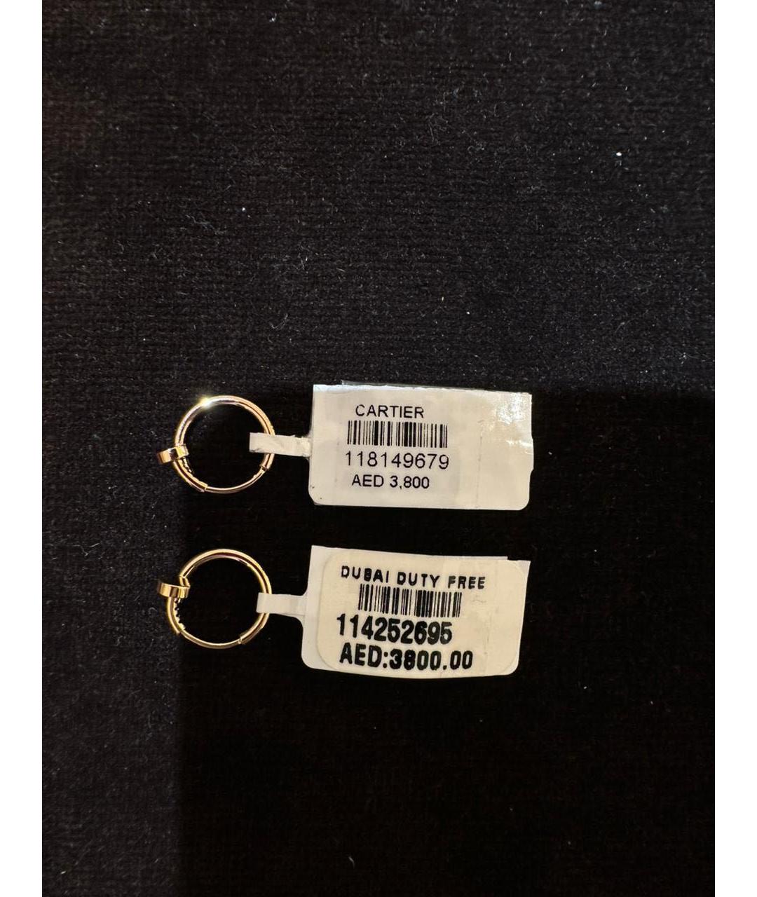 CARTIER Золотые серьги из желтого золота, фото 3