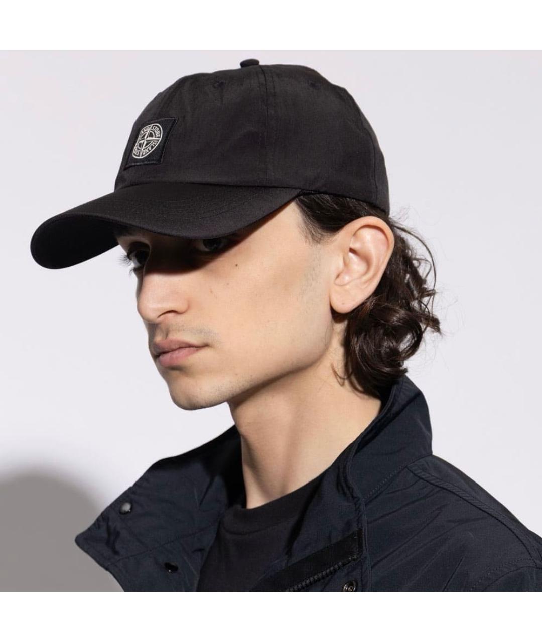 STONE ISLAND Черная кепка/бейсболка, фото 4