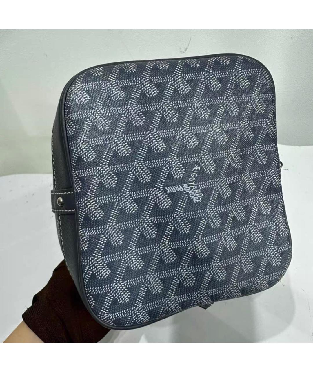 GOYARD Серая кожаная сумка тоут, фото 6