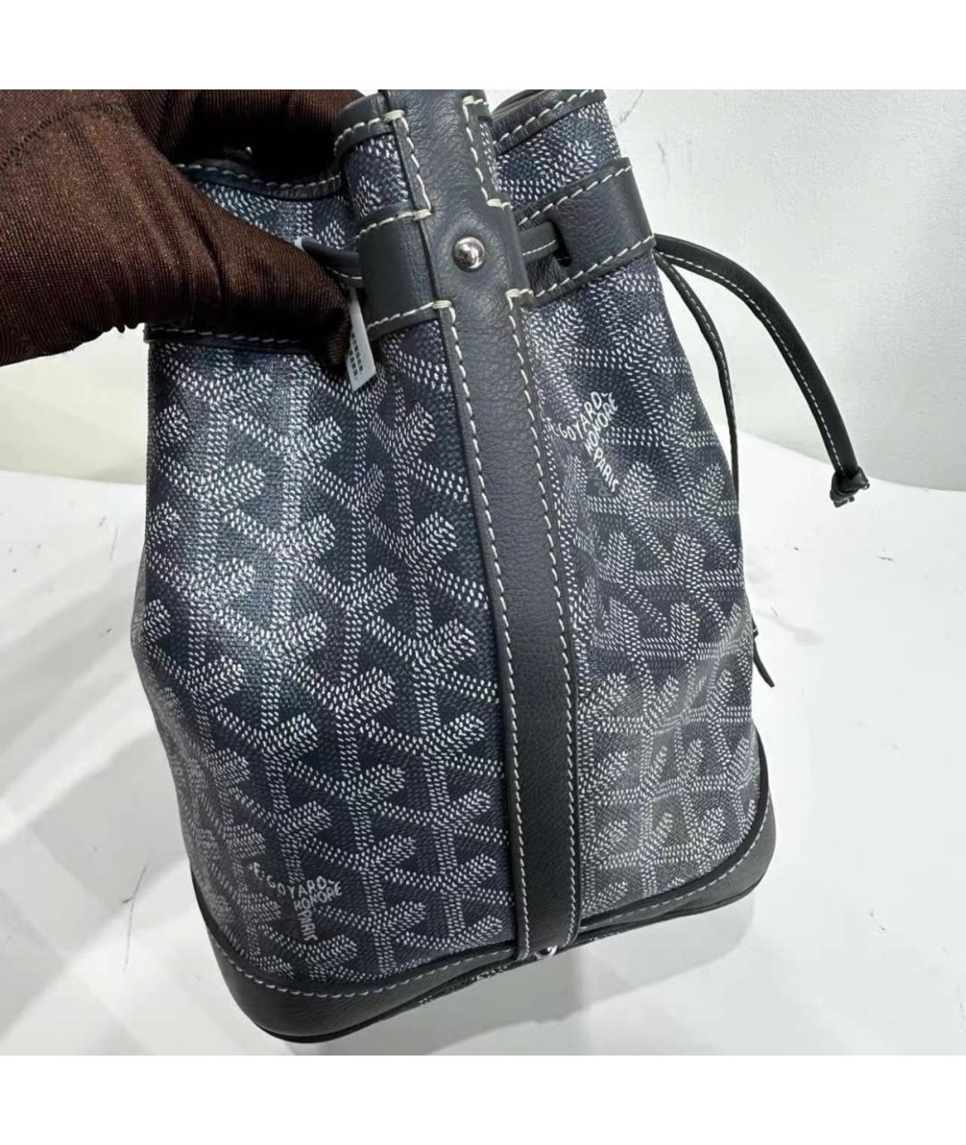 GOYARD Серая кожаная сумка тоут, фото 3
